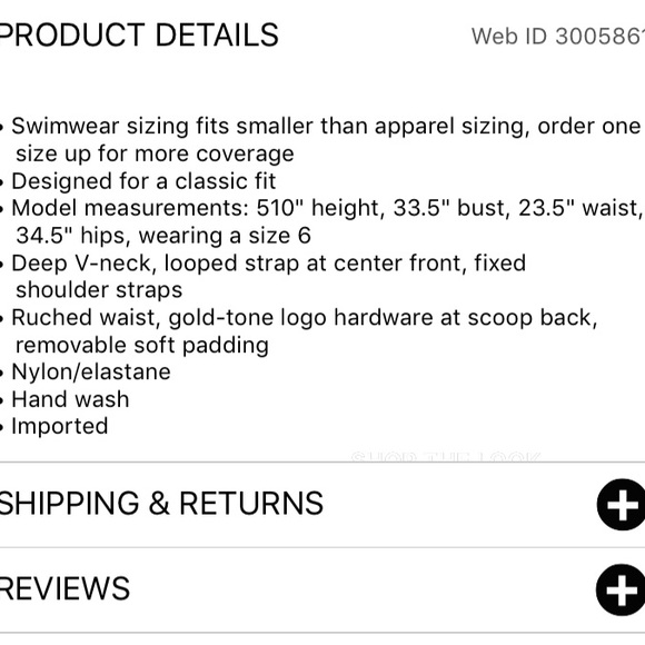 NWOT LAUREN RALPH LAUREN LOOP FRONT ONE PIECE - Picture 3 of 7